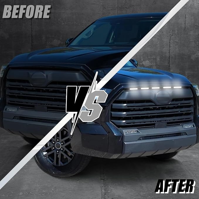 Led Grill Raptor Lights for Toyota Tundra Limited SR SR5 2022-2026 | White led Front Mesh mask Grills Grille light 22 23 24 25 26 Tundra accessories