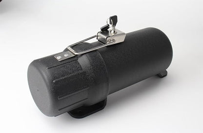 Universal Motorcycle Tool Tube,Motorcycle Storage Box Waterproof - Black(with Lock)