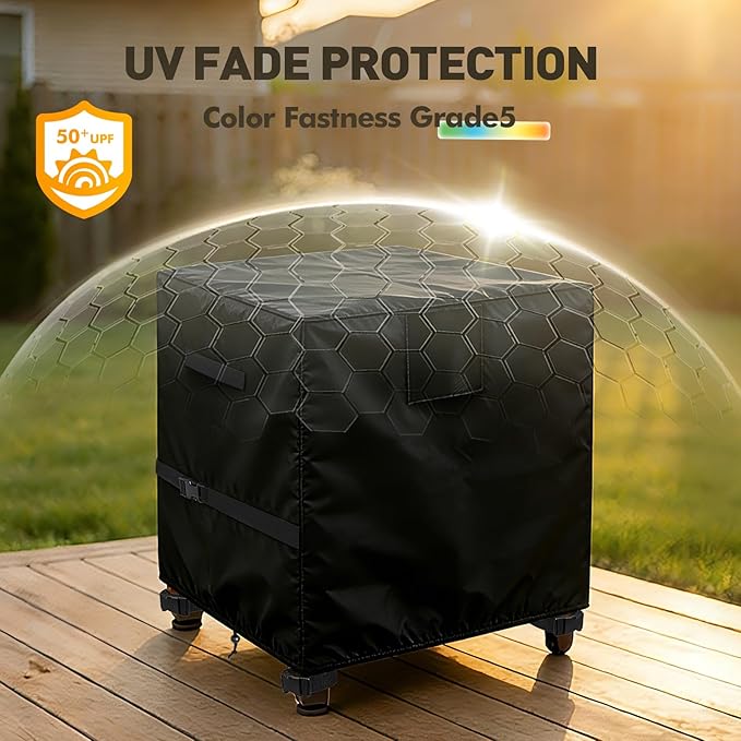 Outdoor Grill Cart Prep Table Cover 600D for 30-inch Keter Unity Portable Outdoor 40 Gal Table with Storage Cabinet, Waterproof UV Resistant Outside bbq Bar Cart Cooking Station Cover, 30" x 24" x 32"