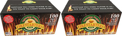 Lightning Nuggets N100SEB Super Economy Box Fire Starter,Tan Brown,100 Count (Pack of 2)