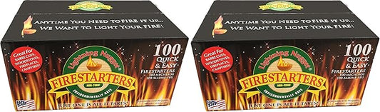 Lightning Nuggets N100SEB Super Economy Box Fire Starter,Tan Brown,100 Count (Pack of 2)