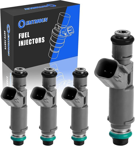 Fuel Injectors Set of 4 Fits for Chevy Malibu HHR Cobalt & Pontiac G5 G6 Solstice Saturn Aura Ion Vue Sky 2.2L 2.4L – Replacement 12606110