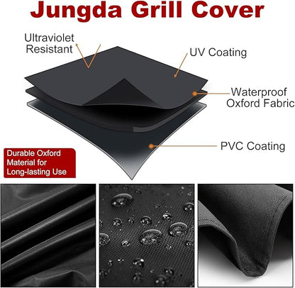 Grill Cover for GD401 GD402 4-Burner Gas Grill Griddle Combo, Outdoor Flat Top Griddle Cover for GD401C GD403 4 Burner Griddle - 66 X 23 X 36 Inch