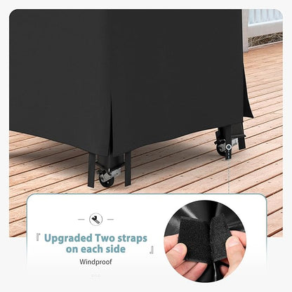 SHINESTAR Upgraded 73550 Vertical Pellet Smoker Cover for Pit Boss 4/5-Series, PBV4PS1, PBV5PW1, PBV4PS2, Sturdy & Waterproof, Special Zipper Design, Black