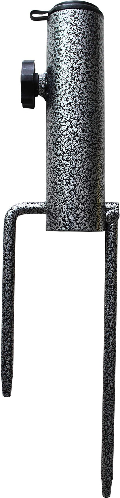 AMMSUN Adjustable Portable Umbrella Base, Upgraded Heavy Duty Metal Holder-Stand-Sand Grass Auger,for Flag, Umbrella, Fishing Rod, Outdoor Park Patio Beach Ground Ideal for Use in Soil, Grass