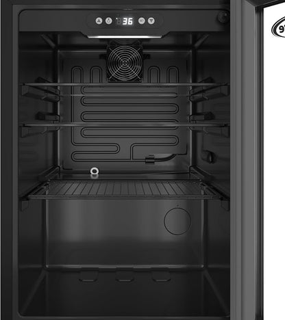KoolMore 17 Inch Beverage Refrigerator, 2.5 Cu. Ft. Fridge Cooler, 70 Can Glass Door Drink Fridge for Dorm, Bedroom, Office, Bar, Retail Display, ETL Listed