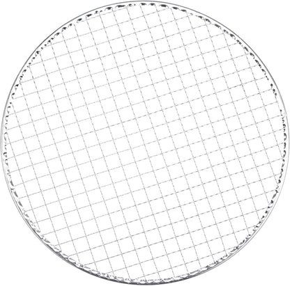 HARFINGTON 5pcs Round BBQ Grill Net 11.6" Dia Galvanized Iron Barbecue Mesh Mat for Baking Smoking Charcoal Grilling Roasting