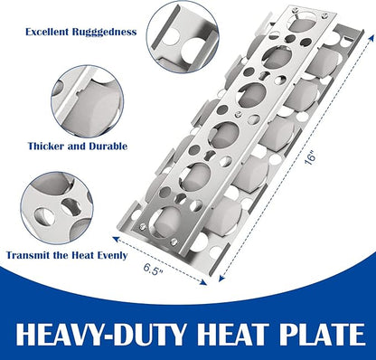 SafBbcue Briquette Tray Grill Replacement Parts for Summerset Sizzler Grill Parts 26" 32" 40" Grill, Ceramic Briquette Holder for RCS RJC26A RJC32A RJC32AL RJC40A RJC40AL Flame Tamer Heat Plates