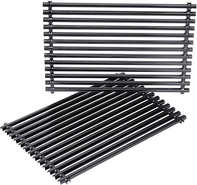 Uniflasy 7525 Grill Grates for Weber Spirit 300 Series E310 E320 (2007–2012) S310 S320 SP330 Genesis Silver Gold Platinum B C 17.4" Cooking Grates Replacement for Weber Parts 7638 76397526 7527 65906