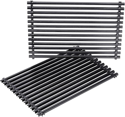 Uniflasy 7525 Grill Grates for Weber Spirit 300 Series E310 E320 (2007–2012) S310 S320 SP330 Genesis Silver Gold Platinum B C 17.4" Cooking Grates Replacement for Weber Parts 7638 76397526 7527 65906