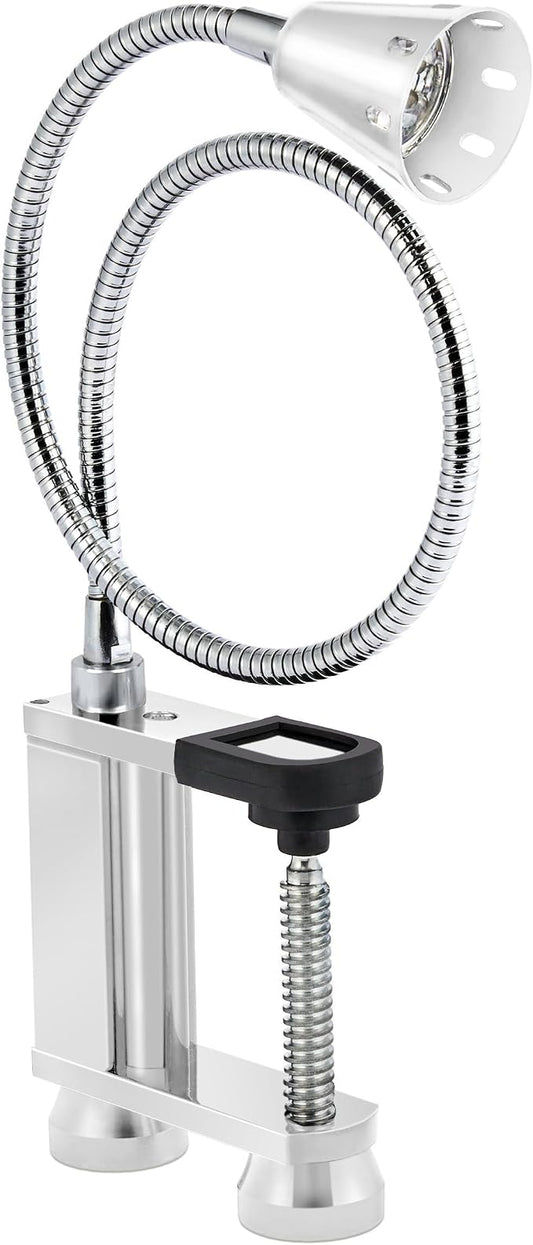 BBQ Grill Lights Magnetic Base Super-Bright LED Lights-360 Degree Flexible Gooseneck, Weather Resistant, Task Lighting Barbecue Grilling Gifts for Men Dad Husband (Silver, 1 Pack)