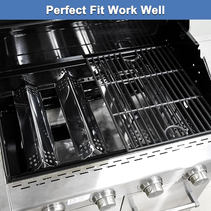Replacement Parts for Nexgrill 720-0888S 720-0888N 720-0888, 5 Flame Tamers and Grill Grates for Nexgrill 720-0888N 720-0888 720-0888S 5 Burner Gas Grill Models