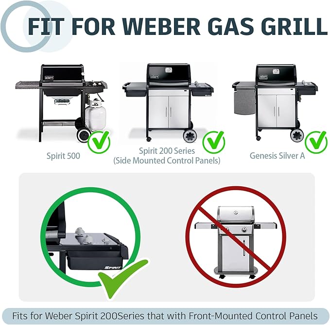21.5 inch Flavorizer Bar Replacement for Weber Genesis Silver A Grills, Weber Spirit 200 Series Spirit E210 S210 Spirit 500 Grills (Side-Mounted Control), 5 Pack
