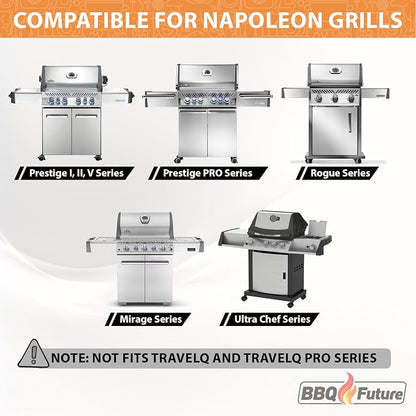 62007 Drip Pans Liners for Napoleon, 20 Pack Grill Grease Tray Parts | Accessories for Napoleon Prestige I/II/V, Prestige PRO, Rogue, Mirage & Ultra Chef, BBQ Disposable Aluminum Foil Replacement