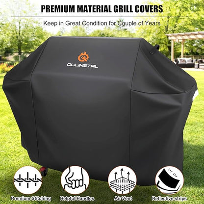 72 inch BBQ Grill Cover - 600D BBQ Cover for Outdoor Grill Heavy Duty and Waterproof,Large Barbecue Gas Grill Covers for Weber,Char-Broil,Nexgrill,Monument,Dyna-glo,Brinkmann and More