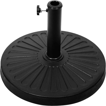 Blissun 22 lbs Patio Umbrella Base, Outdoor Umbrella Base, Market Umbrella Base Stand for Patio, Garden, Lawn, Black