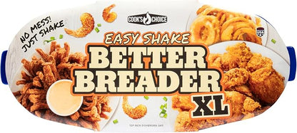COOK'S CHOICE XL Original Better Breader Bowl 16" Mess-Free Breading Tray | Shake & Coat Batter Bowl w Lid for Chicken, Fish, & Vegetables, Great for Fish Fry, Tenders, Wings-Easy Cleanup & Made in USA