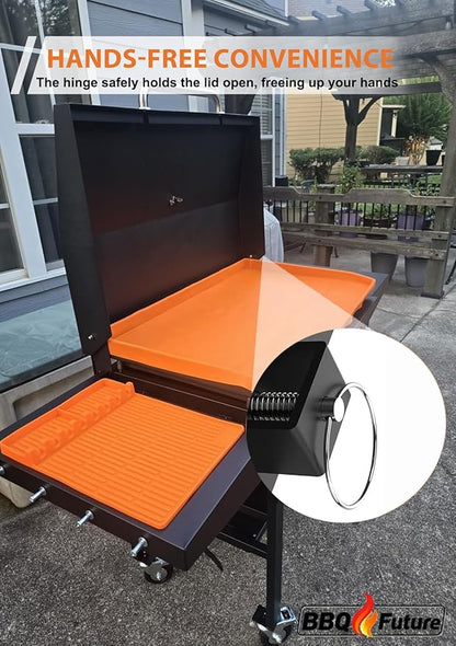 2026 Upgraded Lid for Blackstone Griddle Lid 36 Inch, Hard Griddle Cover for Blackstone Lid with Thermometer & Reinforced Hinge for 4 Burner Flat Top 36" Griddle Models 1554 1836 2266 2177 and More