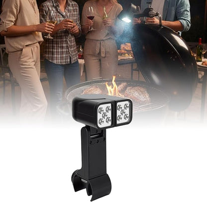 BBQ Grilling Light, LED Barbecue Spotlight, 360 Rotatable Bendable Head Light with 10 F5 LED Beads & 100LM Brightness, Heat Resistance for Outdoor Camping, Fishing & Picnics