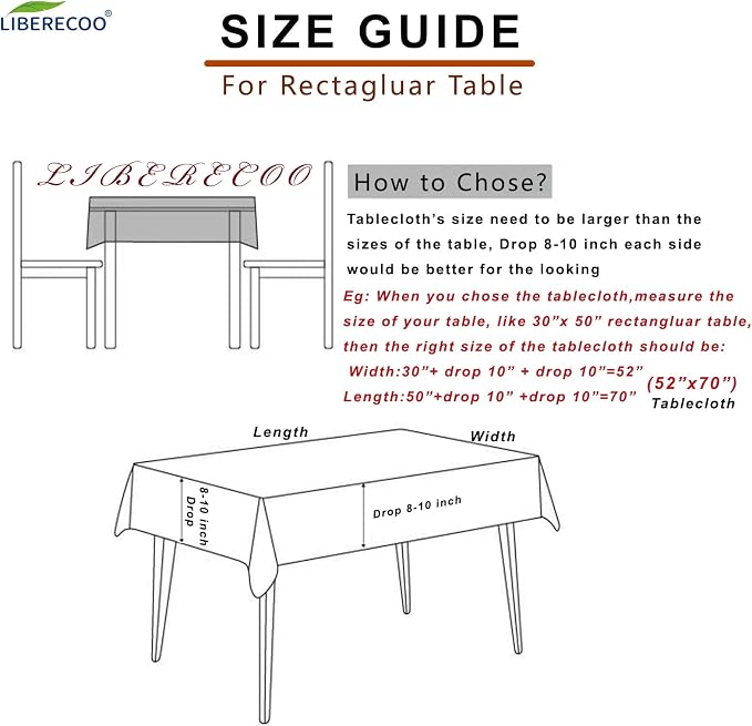 LIBERECOO Vinyl Tablecloth with Flannel Backing, Lemon 60 x 84 Inch Rectangluar Tablecloths Stain-Resistant Waterproof Plastic Table Cover for Indoor/Outdoor