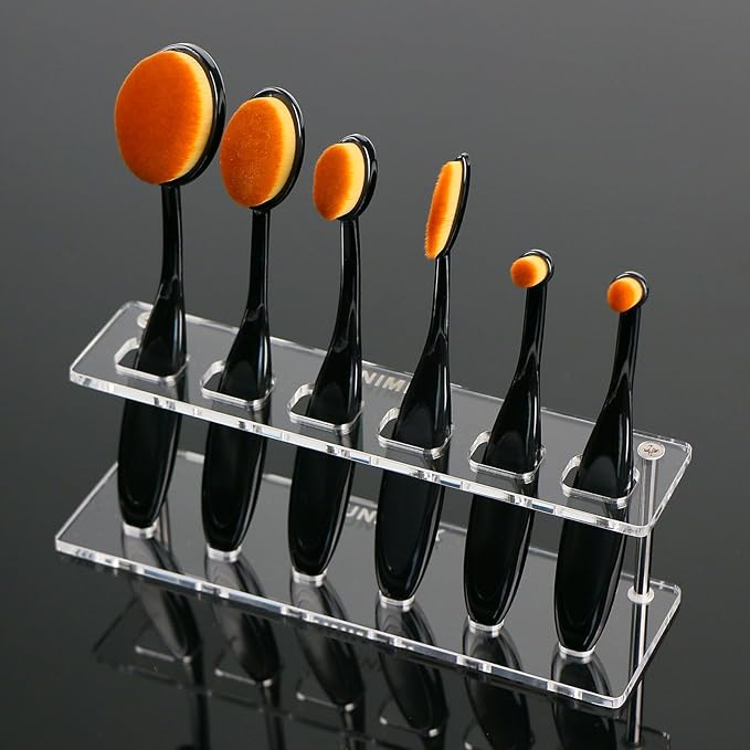 UNIMEIX 6 Pack Blending Brush for Card Making Crafting Ink Blender Brushes Set Tool Paper Background Brush Drawing