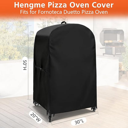 Pizza Oven Cover for Fornoteca Pizza Oven for Blackstone 16" | Outdoor Accessory Fits for Blackstone 16" Gas Propane Pizza Ovens, Waterproof Heavy Duty Protective Cover - 30x20 x50 Inch