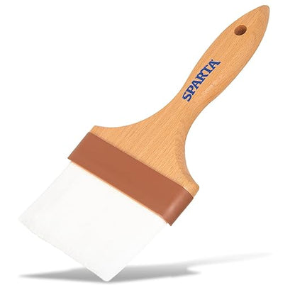 SPARTA Flat Nylon Pastry Brush – 4039900 Pastry Brush for Baking with Hardwood Handle and Nylon Bristles for Kitchens, Restaurants or Catering, 4in, Pack of 1