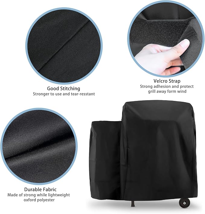 Grill Cover for Traeger Tailgater 20 Series Grills, Waterproof Grill Cover Accessories for Traeger 20, Junior, Tailgater and Recteq 340 Grills