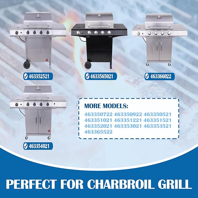Grill Grates for Nexgrill 720-0925P 720-0925 720-0340 720-0925PG 720-0718A 730-0830MB Replacement Parts 4-Burner, Charbroil 463365021 463352521 463351021 463351221, Thermos 461252605 Gas Grill Parts