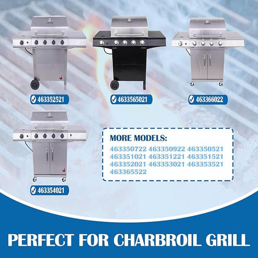 Grill Grates for Nexgrill 720-0925P 720-0925 720-0340 720-0925PG 720-0718A 730-0830MB Replacement Parts 4-Burner, Charbroil 463365021 463352521 463351021 463351221, Thermos 461252605 Gas Grill Parts