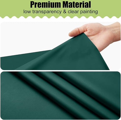 Smiry Disposable Table Cloth - 10 Pack, 54 x 108 Inch Waterproof Rectangle Tablecloths for Parties, Decorative Plastic Table Cover, Leakproof & Sturdy, Christmas Green