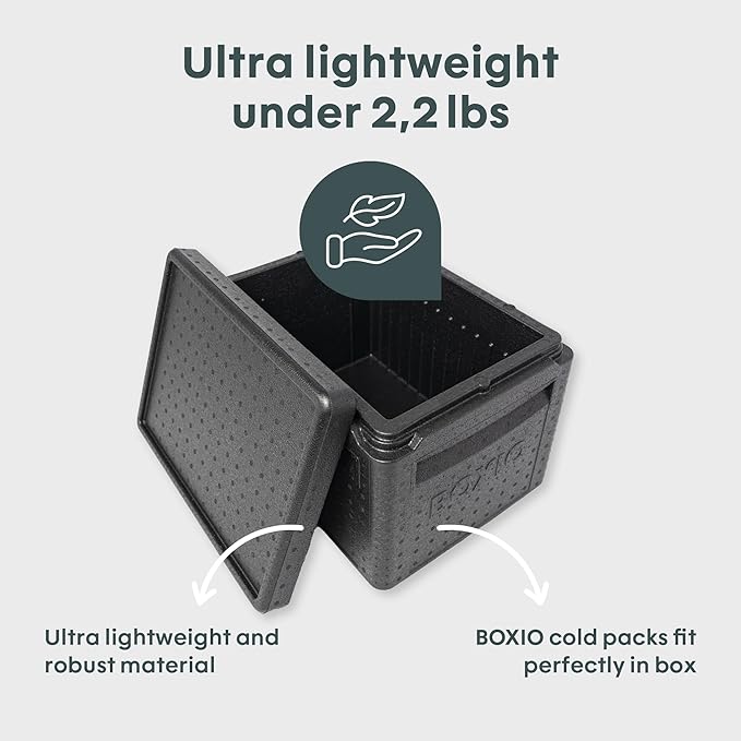 BOXIO - Cool: travel fridge for camping without electricity - perfect refrigerator with different temperature zones thanks to BOXIO cooling cartridges - thermal box for optimal cooling and maintenance
