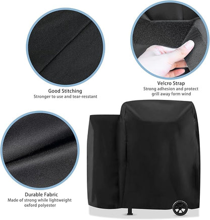 Grill Cover for Pit Boss Lexington 500 & 540 Series, 700FB, 440FB, Z Grill 550B, Waterproof Wood Pellet Grill Cover, 600D Heavy Duty Outdoor Grill Cover