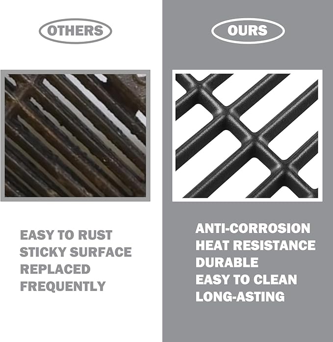 7638 Spirit Grill Grates Replacement for Weber Spirit II E-310 E-330 GS4 Grill Parts Weber Spirit E310 Grill Grate 300 Series 65906 Cooking Grids Weber Genesis Silver B C 1000 5000 Gold B C Part 17.5”