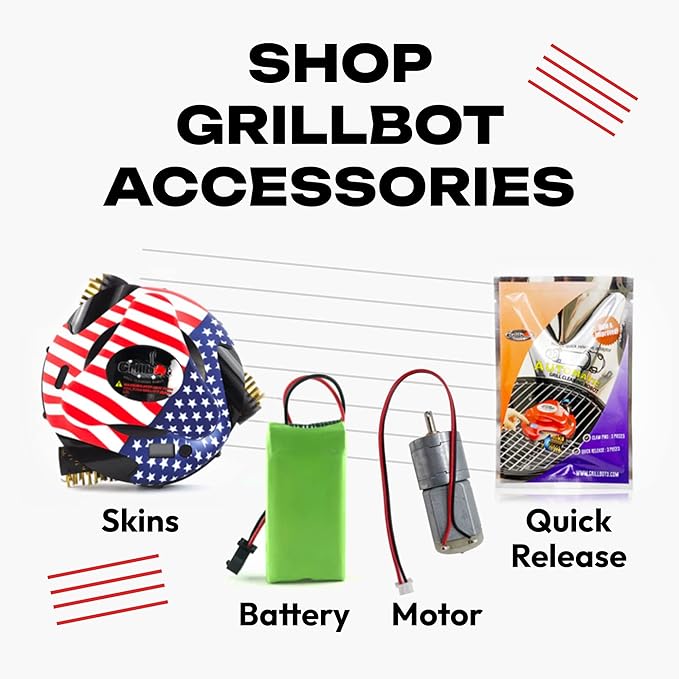 Grillbot Carry Case Automatic Grill Cleaning Robot – Weatherproof, Portable Protective Case with Handle & Locking Tabs