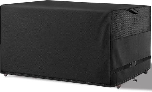 Patio Coffee Table Cover Black Heavy Duty Waterproof Cover 42" L x 24" W x 18" H for Rectangular Coffee Table