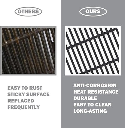 Genesis Grates Replacement Parts for Weber Genesis E-310 E-330 S-310 S-330 Grill Parts Weber Genesis Grill Grates 7524 7528 Genesis 300 Series Grill Replacement Parts Cast Iron Cooking Grate 19.5 Inch