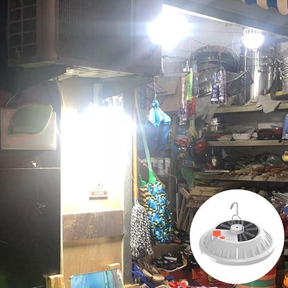 Waterproofs LED Tent Light Outdoor Solar Camping Portable Lamp Emergencies Lights for Barbecue Hiking Night Market LED USB Rechargeable Lamp