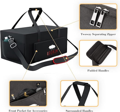 Portable Grill Carry Bag Fit for Weber 1141001 Go Anywhere Gas Grill, Compatible with Weber 121020 Go-Anywhere Charcoal Griddle,Heavy Duty 600D Waterproof Go anywhere gas grill Carry Bag