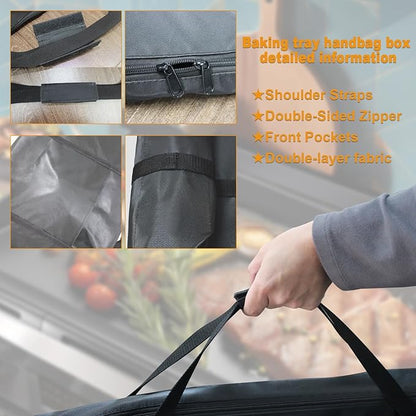 36” Griddle Carry Bag -39''L×24''W ×3''H fit for 36“ Griddle Camp Chef SG100, SG60, FG32 Portable for BBQ Outside, Cover for Grill Griddle