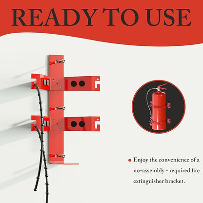 Premium Fire Extinguisher Mount Bracket 2-Pack - Fit for 2.5&5lb Extinguishers, Heavy-Duty & Easy Installation - Ideal for Home, RV, Vehicle, Boat, Marine & Commercial Use - Secure & Durable Holder