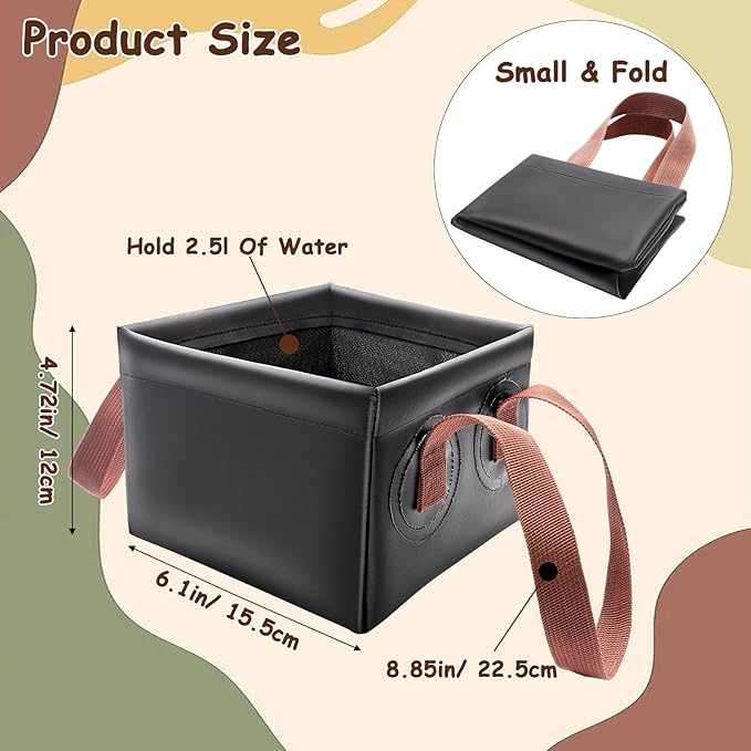 Grill Brush Water Bucket, Collapsible Dunk Tank Grill Brush Bristle Free for Barbecue Cleaner Tank for Steam Grill Brush Cleaning
