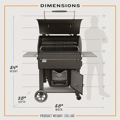 Oklahoma Joe's Marshal Centerbox Smoker, Black - 23202164