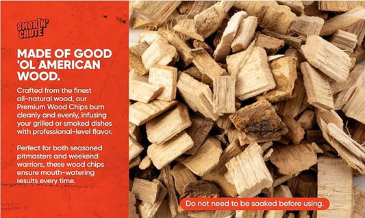 Smokin' Chute Mesquite Wood Chips Specially Designed and Hand Sorted to Work with The System