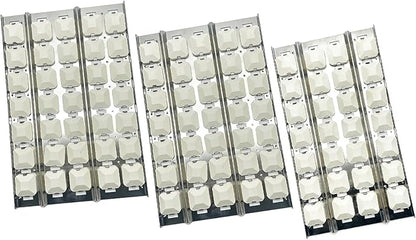 19 1/4" Stainless Heat Plates with Briquettes Tray Grate Tray Clips Replacement for Lynx L30R, L30PSR, L42FR, L54, 30", 42" and 54" Gas Grill