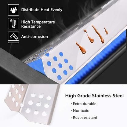 Criditpid Grill Replacement Parts for Nexgrill 720-0896b 720-0830h 720-0882a 720-0783E, Grill Master 720-0697 720-0737 Grill, 6-Pack Grill Heat Plate Parts for Members Mark 720-0830F