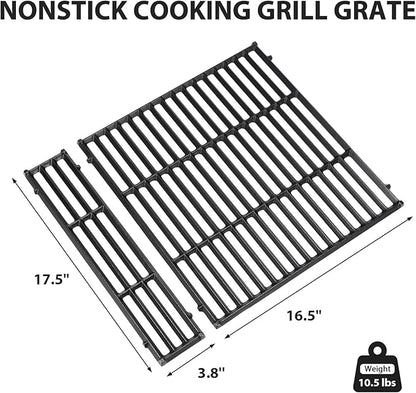 Utheer Porcelain-Enameled Cast Iron Cooking Grates for Weber Spirit 2025 Front-Control Models, 2PCS Replacement Grill Grate Set, Fits Spirit E-210 E-310 E-325 (2025), Replaces Weber 7637