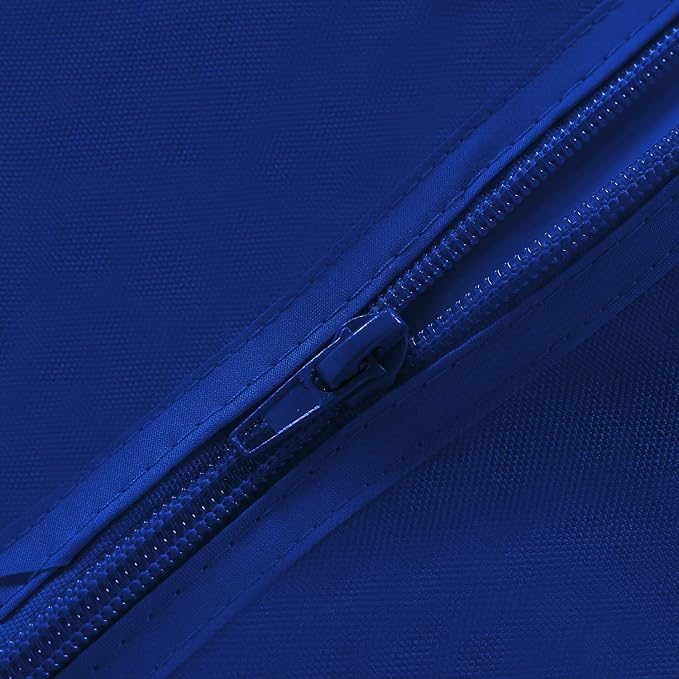 Fitable Square Outdoor and Indoor Tablecloth, Blue, 60 x 60 Inch | Washable Waterproof Wrinkle Free Table Cover, Zipper and Umbrella Hole, For Spring Summer Party Picnic Camping Patio
