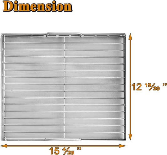 PS9900 47183T-21 Charcoal Tray Grill Replacement Parts for Smoke Hollow 47183T PS9500 HC4518L SH5000 SH7000 SH9916 PS9900-SY18 6500 6800 8500 Pro Series Charcoal Basket Holder Ash Pan Grill Parts