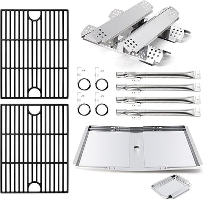 Grill Replacement Parts for Nexgrill 720-0830H 720-0783E 720-0783EH, Grease Tray Drip Tray & Burner Tubes and Igniters, Grill Heat Plates & Grates for Home Depot Nexgrill 4 Burner 720-0830H